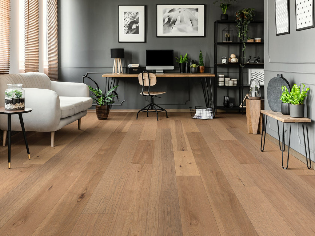 CastleWood Hickory | The Gallery Collection | Highlands Shade | Hickory | Real Hardwood | 3 mm Veneer Thickness | 31.09 Sq. Ft. Per Carton | Wire Brushed Finish image 3