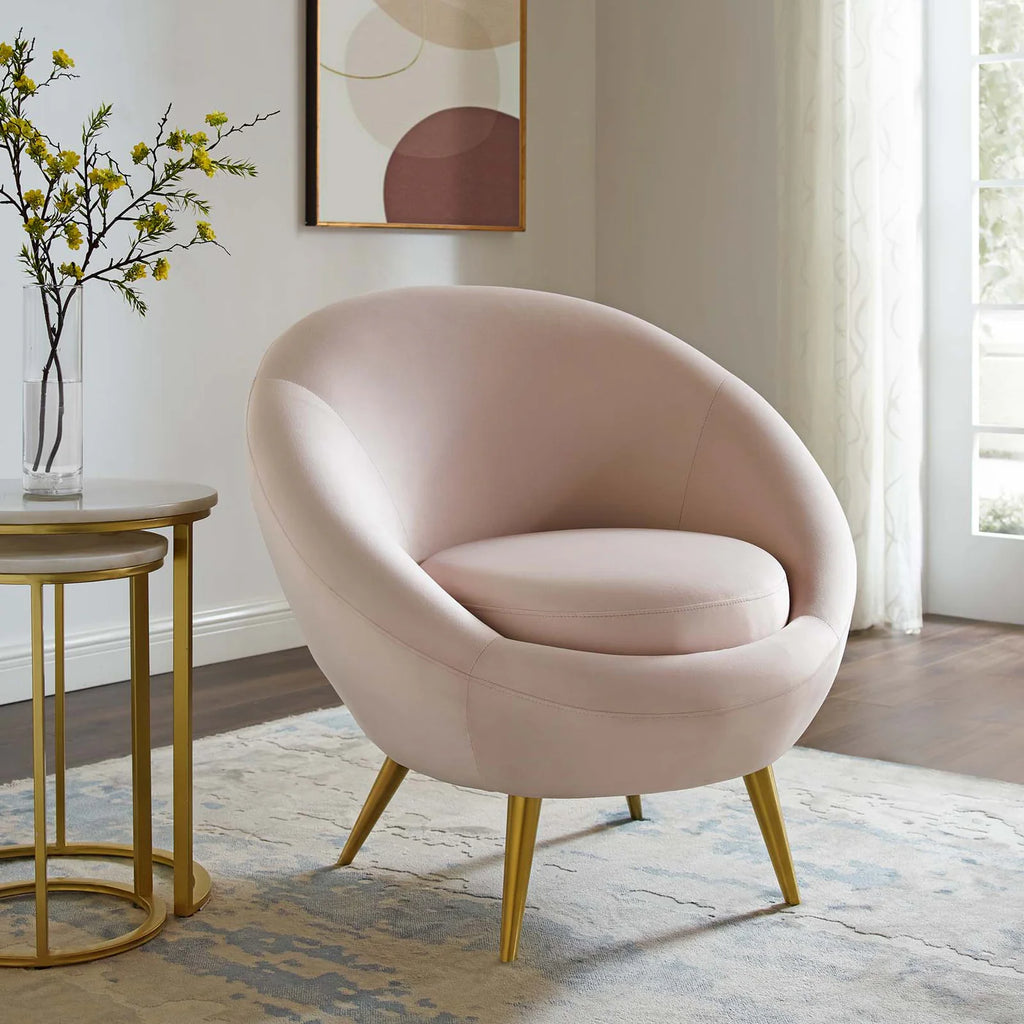 Circuit Pink Performance Velvet Accent Chair image 6