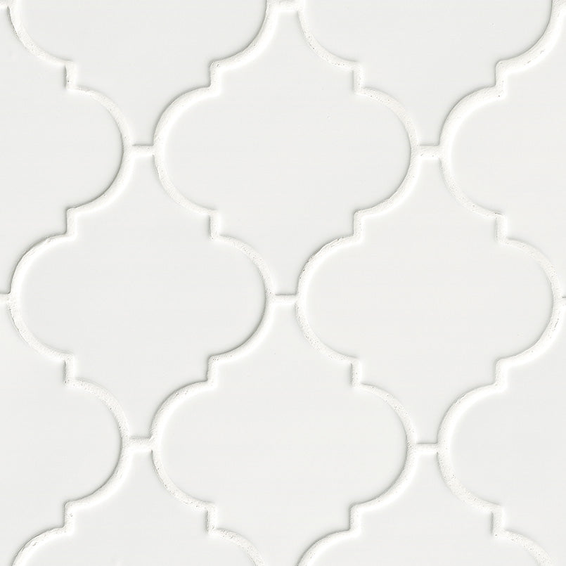Whisper White Arabesque Tile | Wall Tile | Backsplash Tile | Ceramic | Greenguard Gold, USGBC/LEED | 10 Pieces Per Box image 6