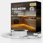 2600K Warm White LED Neon Rope Light – Dotless, Dimmable, IP65, ETL Listed