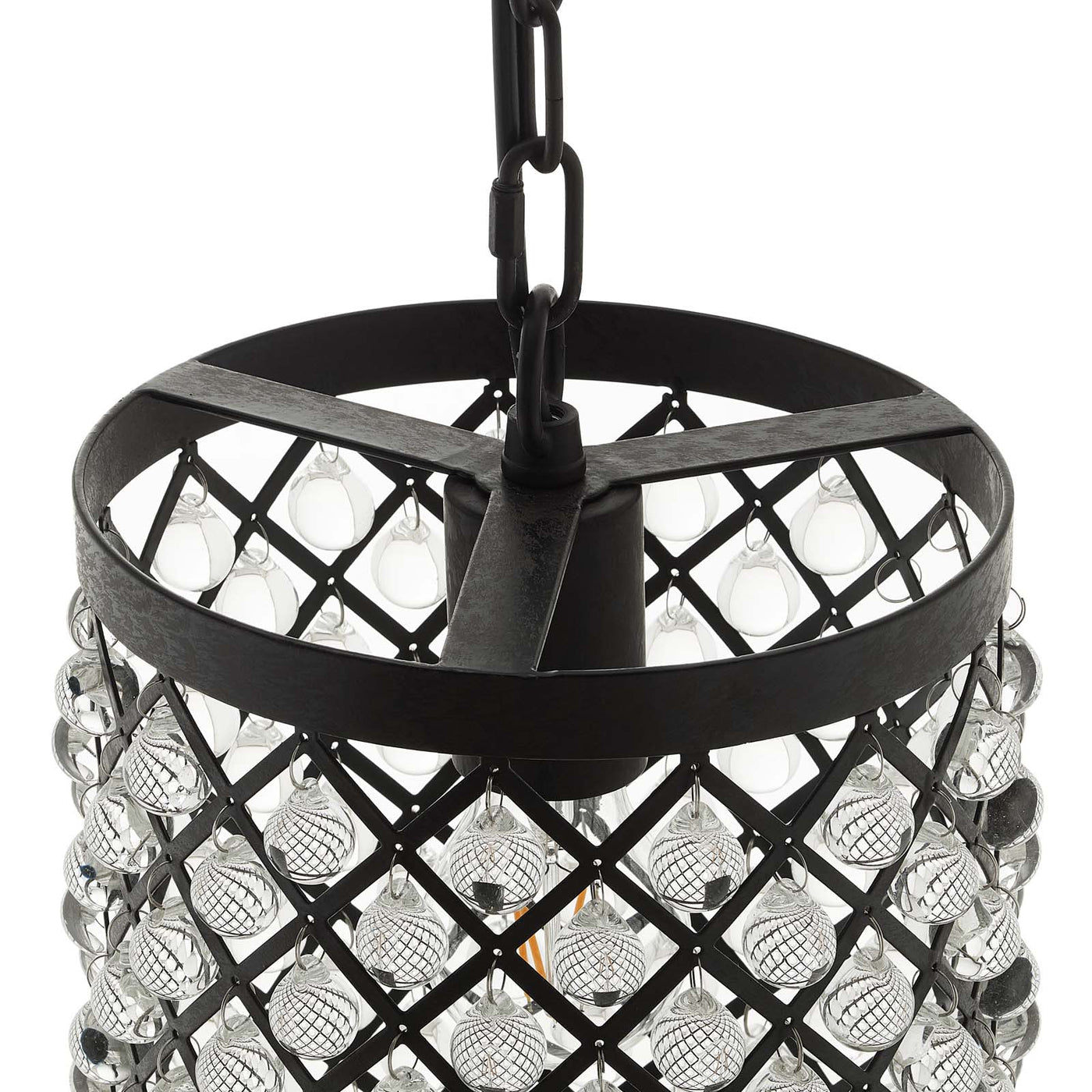 Reflect Glass and Metal Pendant | Ideal for Living Space, Bedroom, Kitchen, Dining room, Bathroom, Or Office image 3