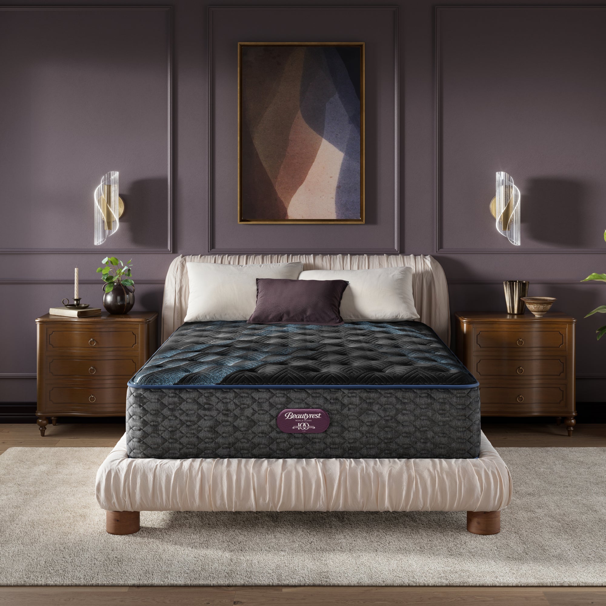 Beautyrest® Hybrid Mattress | World Class Series | 1000 Density Pocketed Coil® Technology | Premier Individualized Support | Motion Separation | Responsive Pressure Relief | CertiPUR-US® Certified | 10-Year Limited Warranty | 100-Night Trial image 1