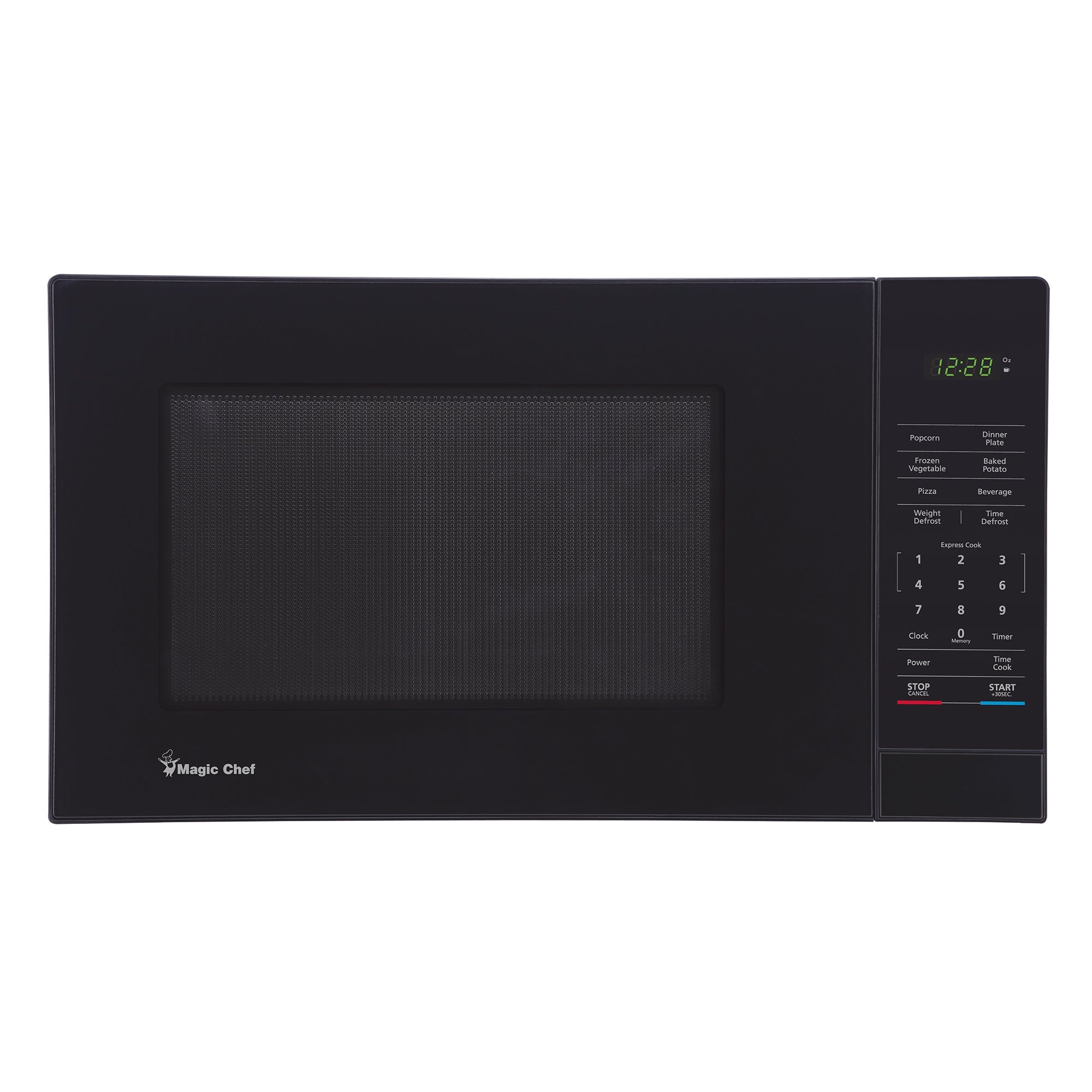 Magic Chef 1.1 Cu. Ft Countertop Microwave | 1000 Watt | Black with Gray Cavity Or Stainless Steel Color Options | Digital Display | 6 Auto Cooking Modes | Child Lock | Auto Defrost Modes image 0