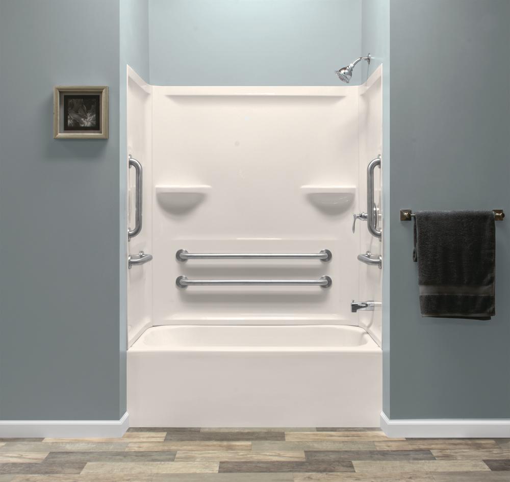 Lyons 54" x 27" x 16" Above Floor Bathtub | Victory Series | Biscuit, Almond & White Color Options | Multiple Drain Location Options | Ultra Gloss Acrylic Finish image 3
