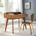 Render Walnut-Finished Writing Desk image 9