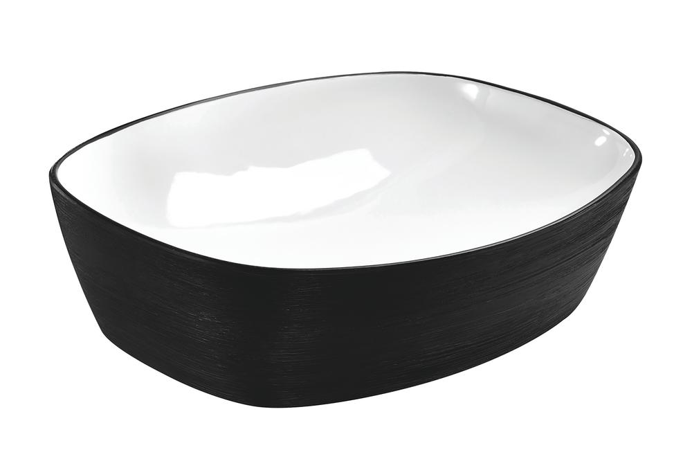 Tuscany 19-3/4"W x 15"D Ceramic Rectangular Bathroom Vessel Sink | Brushed Nickel & Brushed Matte Black Color Options | Odesal Series | Premium Quality Ceramic Construction image 5