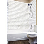Vista Shower Wall Tiles For Shower and Tub Surrounds | Glue Up Easy To Install | 3 Wall Set image 4