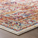 Antique Floral Design | Area Rug | Vintage Floral Lattice Rug in 8 FT X 10 FT And 5 FT X 8 FT | With Rubber Gripping Underside image 15