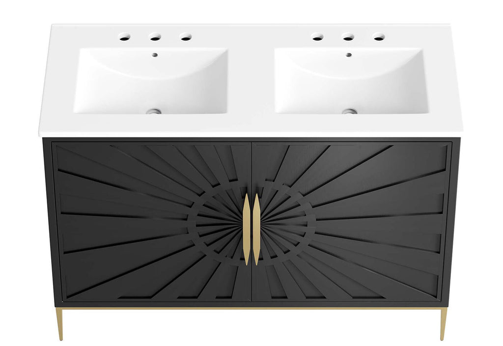 Awaken Series Bathroom Vanity | Various Sizes And Colors | Modern Design Vanity With Basin For Homes, Hotels image 6