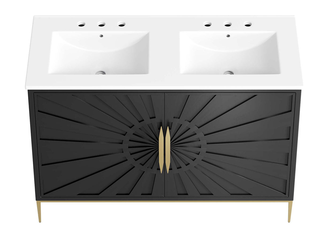 Awaken Series Bathroom Vanity | Various Sizes And Colors | Modern Design Vanity With Basin For Homes, Hotels image 6
