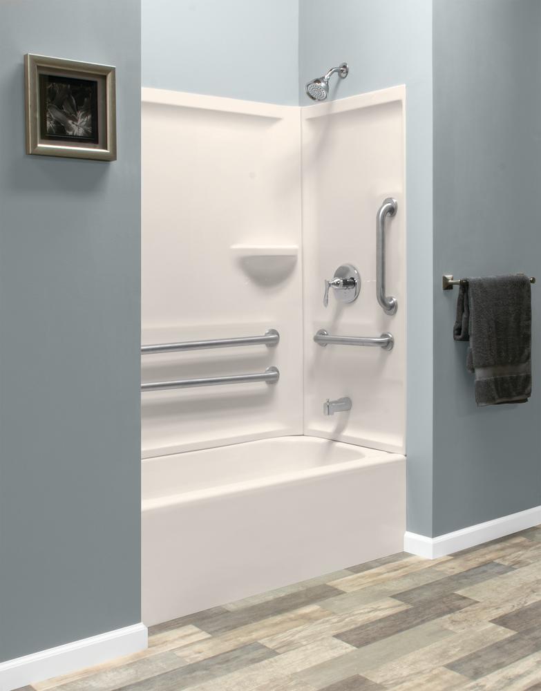 Lyons 54" x 27" x 16" Above Floor Bathtub | Victory Series | Biscuit, Almond & White Color Options | Multiple Drain Location Options | Ultra Gloss Acrylic Finish image 2