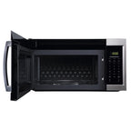 Magic Chef 1.7 Cu. Ft Over-The-Range (OTR) Microwave With Sensor | 1000 Watt | Stainless Steel | 6 Auto Cooking Modes | Hood Light | Auto Defrost Modes | 10 Power Levels image 3
