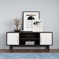 Daxton 43" TV Stand in White and Cappuccino image 0