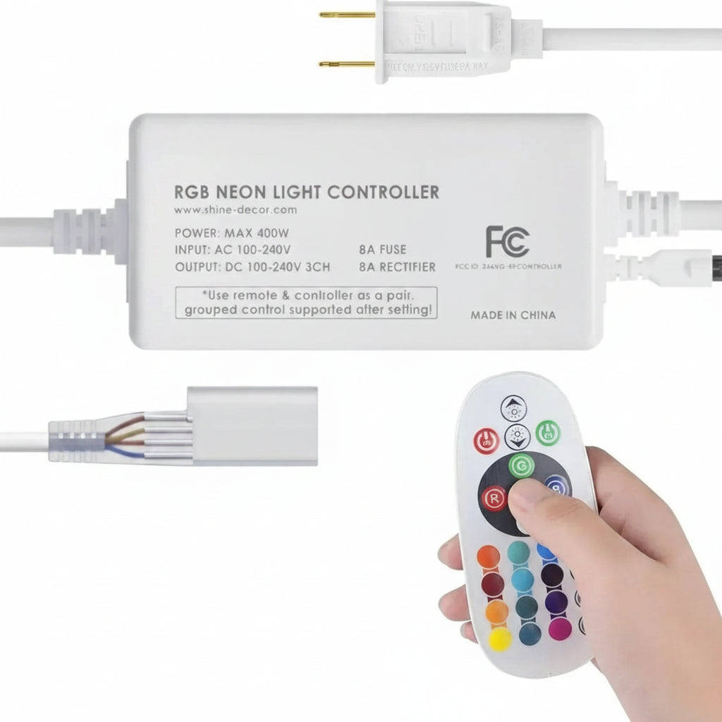 Extra Controller Pack for 110V 10x20mm RGB Neon Light-Eco RGB Neon