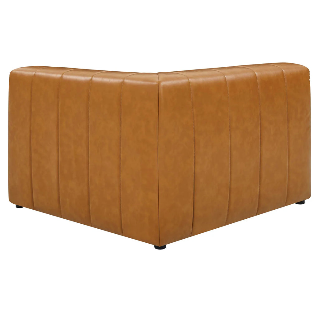 Bartlett 6-Piece Tan Vegan Leather Sectional Sofa image 4
