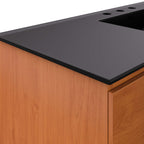 Wall Mount Bathroom Vanity With Sink | Cherry White & Cherry Black Color Options | 18", 24", 36" & 48" Size Options | Scenic Series | Full Extension Drawer | Ceramic Sink Basin | Drywall Friendly Mounting Cleat image 6