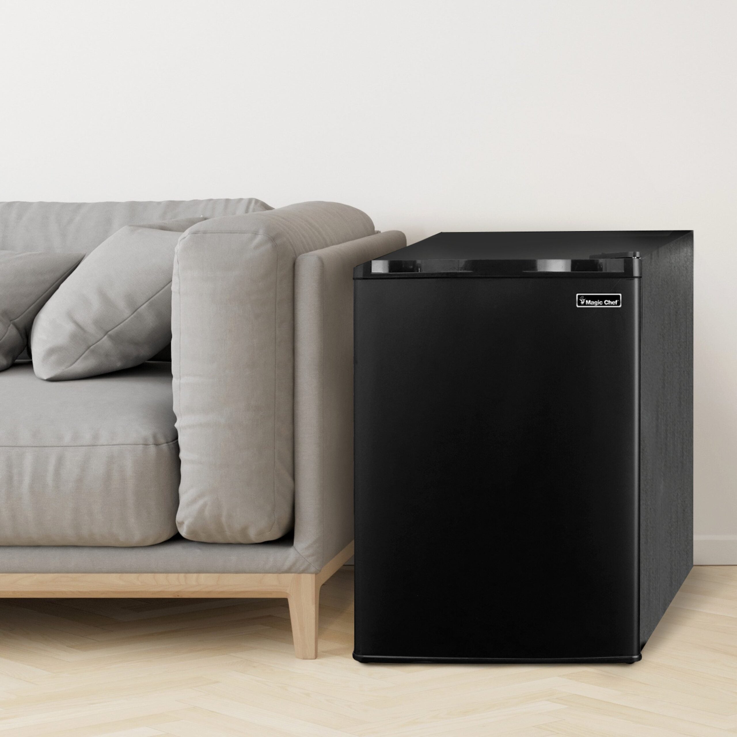 Magic Chef 2.6 Cu Ft Mini Fridge in Black Without Freezer | Energy Star Qualified | Black | 5 Year Warranty On Compressor | 2 Glass Shelves  | Reversible Door | Easy Installation image 6