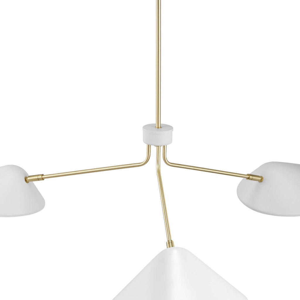 Journey 3-Light 14" Arm Pendant | Black &amp; White Color Options | Ideal for dining room, living room, or bedroom image 4