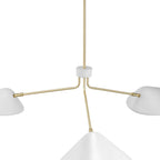 Journey 3-Light 14" Arm Pendant | Black &amp; White Color Options | Ideal for dining room, living room, or bedroom image 4