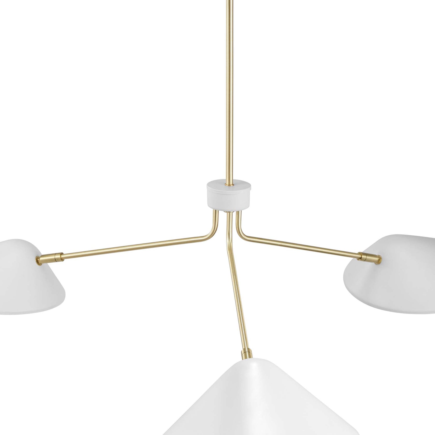 Journey 3-Light 14" Arm Pendant | Black &amp; White Color Options | Ideal for dining room, living room, or bedroom image 4
