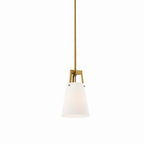 Aspire Pendant Light | White Bronze, White Satin Brass | Ideal for Living Space, Bedroom, Kitchen, Dining room, Bathroom, Or Office | Pack of 3 image 1