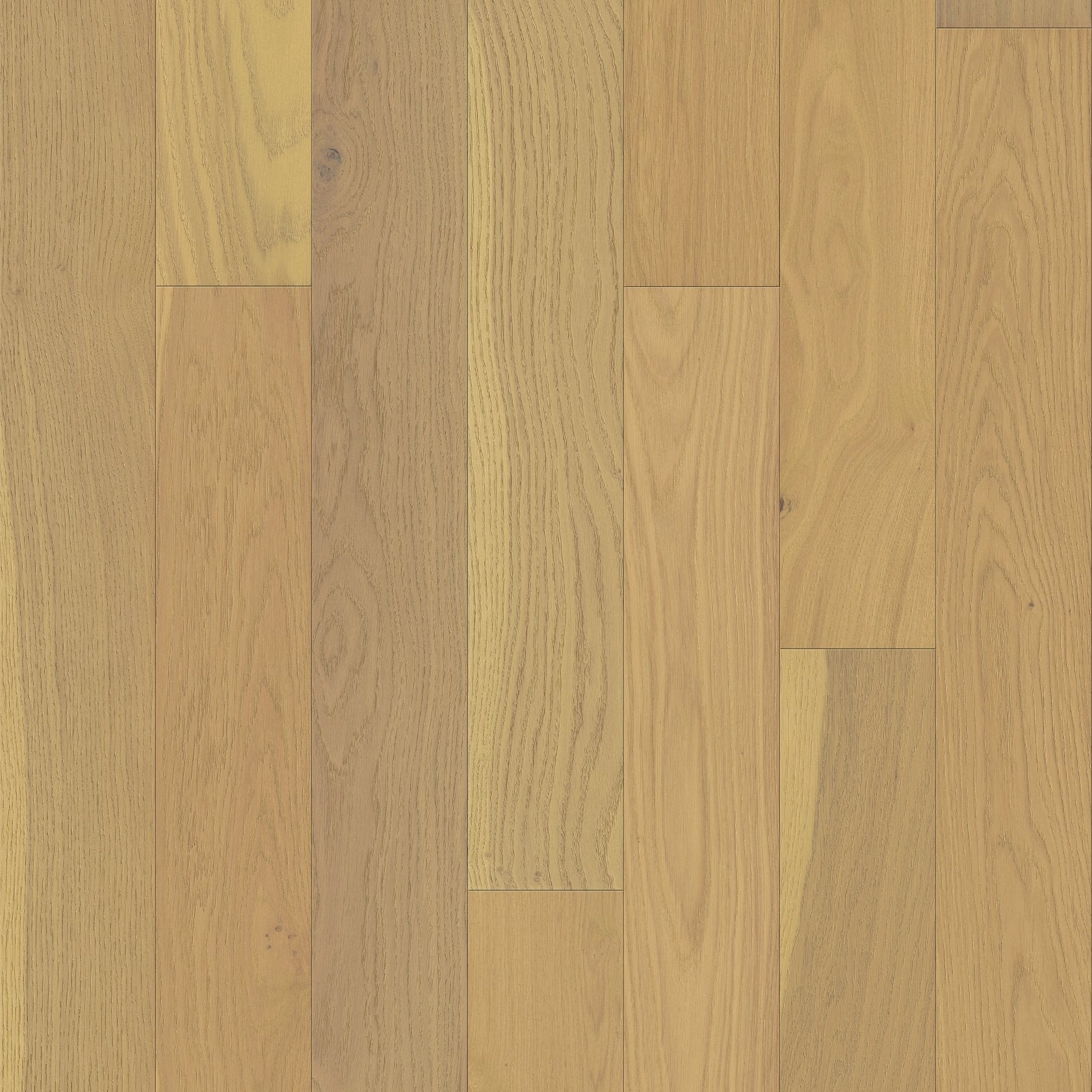 Empire Oak Plank | The Gallery Collection | Carnegie Shade | White Oak | Real Hardwood | 1.2 mm Veneer Thickness | 29.53 Sq. Ft. Per Carton | Wire Brushed Texture image 2
