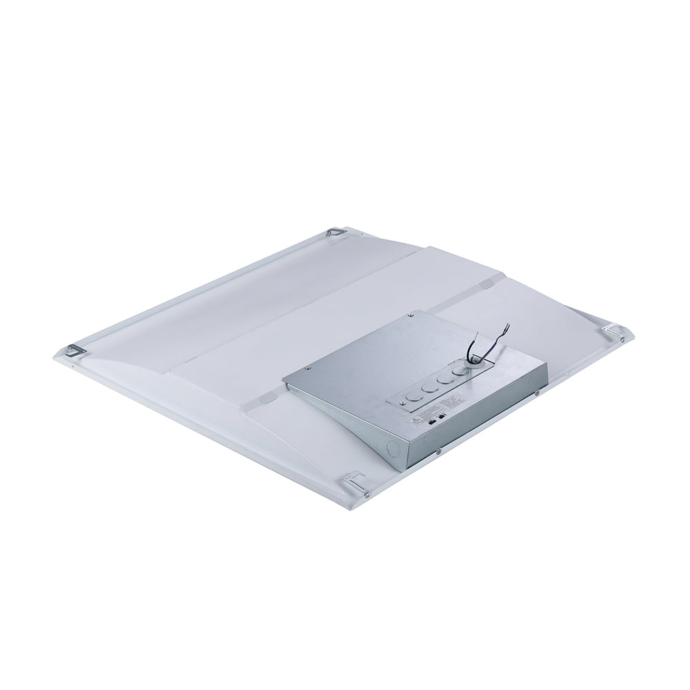 LED Center Basket Troffer | 20W/25W/30W/35W/40W Wattage Adjustable | 5200 Lumens | 3000K/3500K/4000K/5000K/6500K CCT Tuneable | 100-277V | 2 FT X 2 FT | IP40 | ETL &amp; DLC Listed | Pack Of 4 image 2