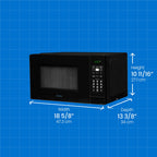 Countertop Microwave 900W Black | 0.9 Cu-Ft | Compact Kitchen Microwave image 6