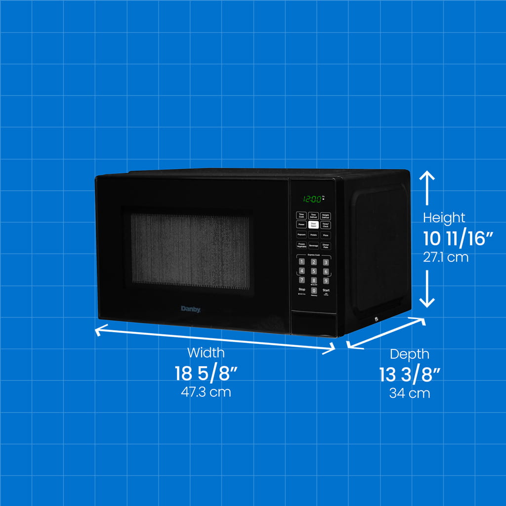 Countertop Microwave 900W Black | 0.9 Cu-Ft | Compact Kitchen Microwave image 6