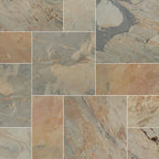 Autumn Ashler Pat-3-Gauged Mosaic Tile | Wall Tile &amp; Backsplash Tile | Marble | Greenguard Gold, USGBC/LEED | 10 Pieces Per Box image 0
