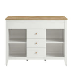 Oak White Farmstead Kitchen Island image 4