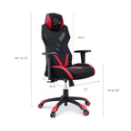 Speedster Mesh Gaming Chair in Black and Red image 13