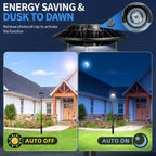 LED Post Top Pole Light with Dusk to Dawn Photocell, 60W/80W/100W/150W Options, 3000K/4000K/5000K CCT Tunable, LED Garden Area Lights for Pathway IP65 Waterproof image 8