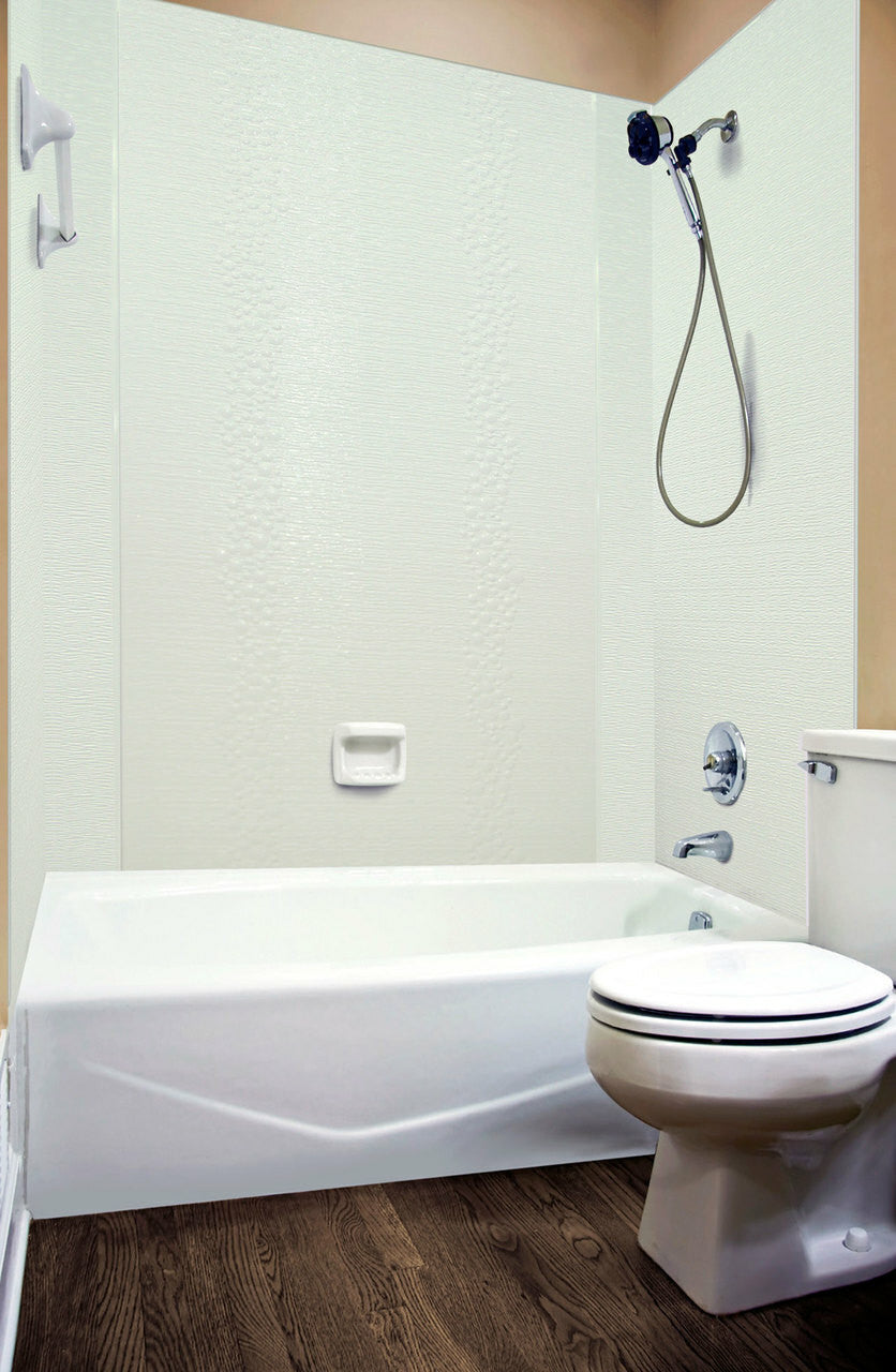 Cascade Shower Wall Tiles For Shower and Tub Surrounds | Glue Up Easy To Install | 3 Wall Set image 3