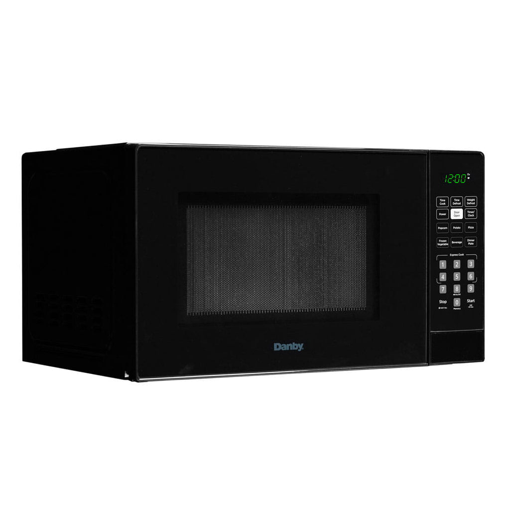 Countertop Microwave 900W Black | 0.9 Cu-Ft | Compact Kitchen Microwave image 1