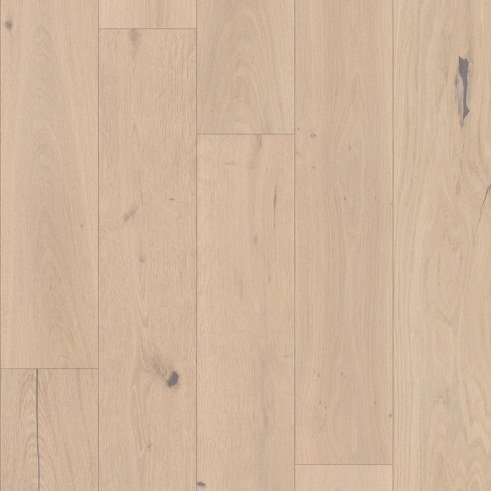 Expressions Hardwood | The Gallery Collection | Cadence Shade | White Oak | Real Hardwood | 4 mm Veneer Thickness | 23.31 Sq. Ft. Per Carton | Wire Brushed Texture image 2