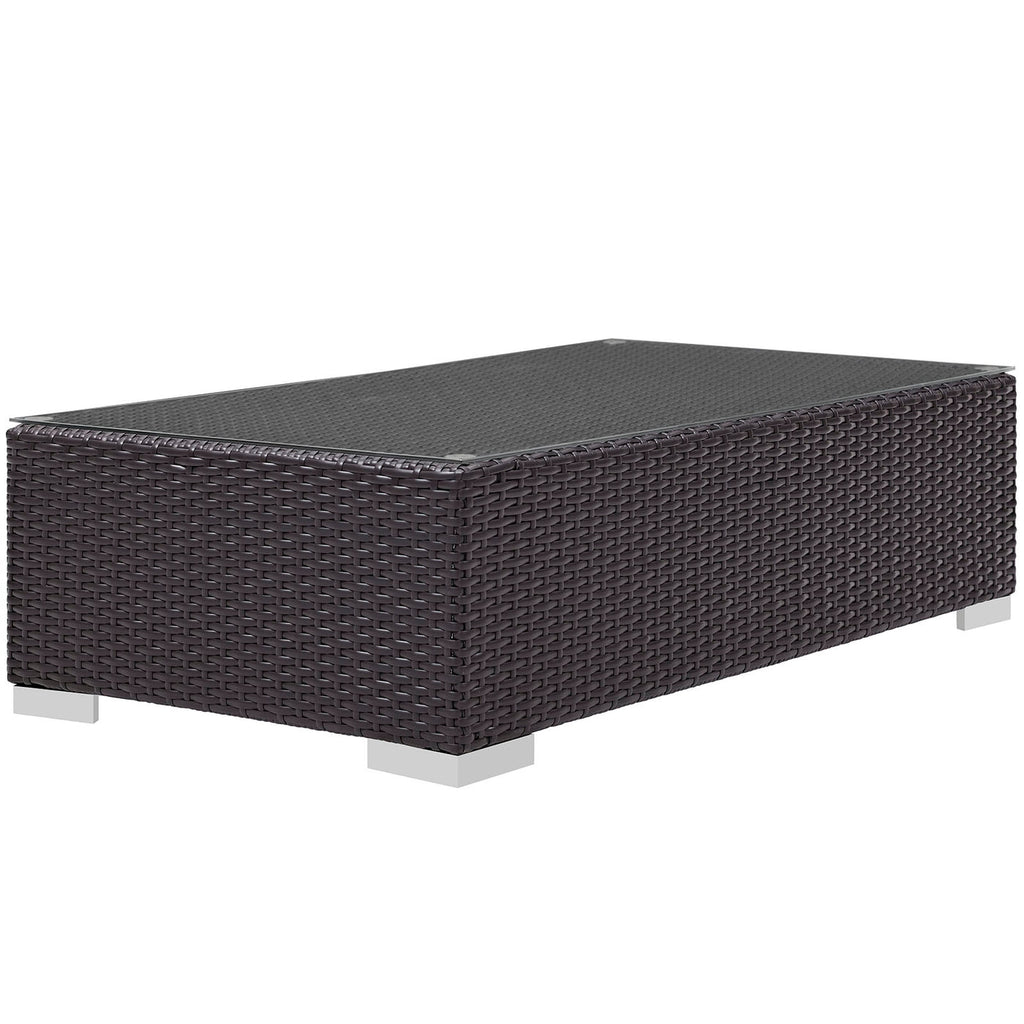 Convene Espresso Outdoor Patio Coffee Table image 3