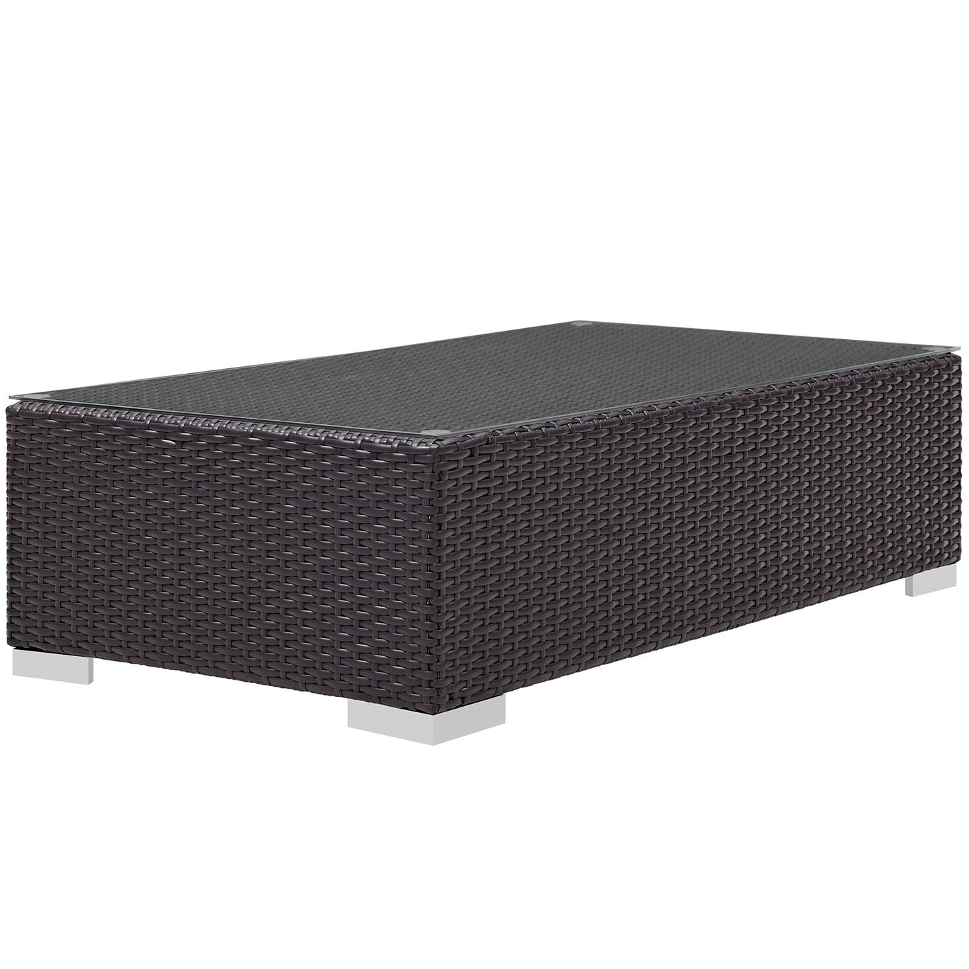 Convene Espresso Outdoor Patio Coffee Table image 3