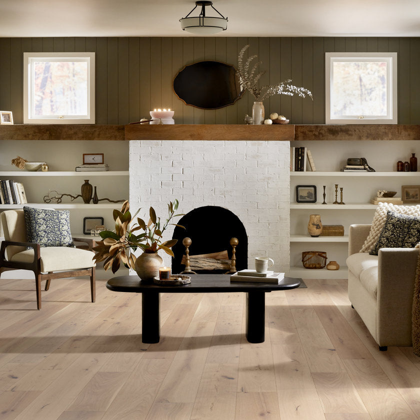 Expressions Hardwood | The Gallery Collection | Sonata Shade | White Oak | Real Hardwood | 4 mm Veneer Thickness | 23.31 Sq. Ft. Per Carton | Wire Brushed Texture image 3
