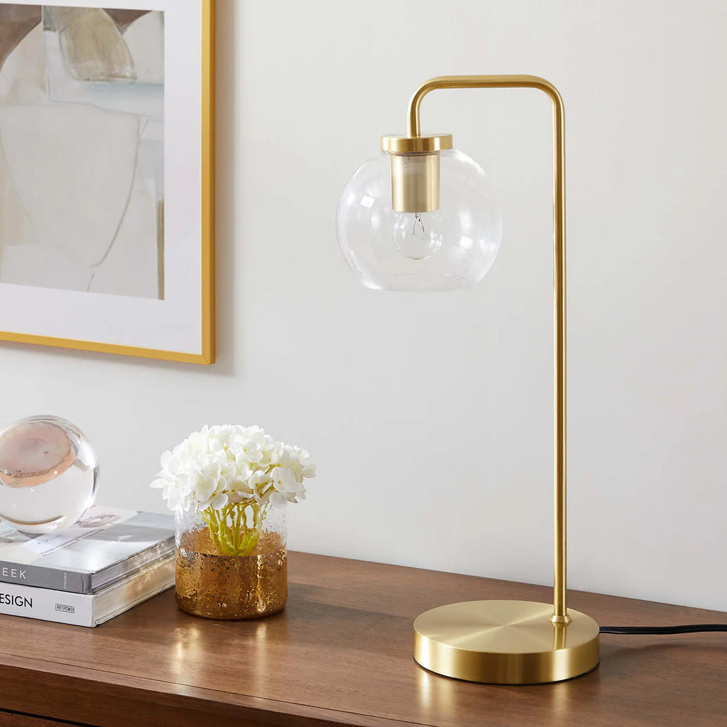 Silo Glass Globe and Metal Table Lamp | Pack of 2 image 6