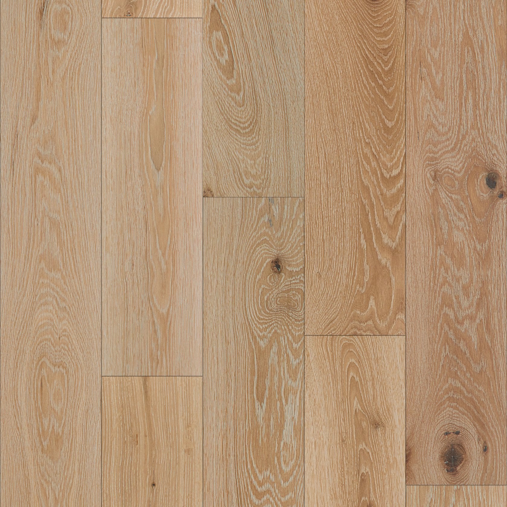 Expressions Hardwood | The Gallery Collection | Poetry Shade | White Oak | Real Hardwood | 4 mm Veneer Thickness | 23.31 Sq. Ft. Per Carton | Wire Brushed Texture image 2