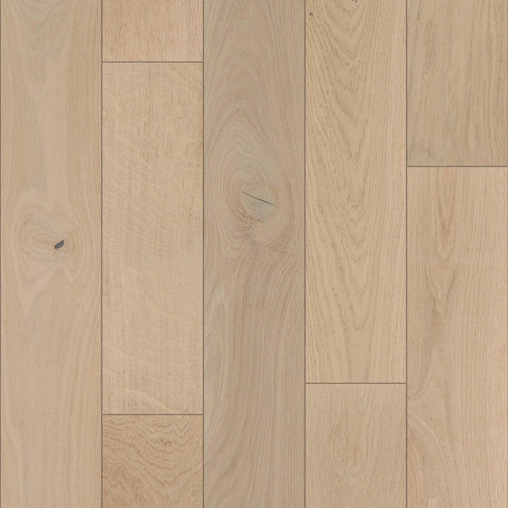 Expressions Hardwood | The Gallery Collection | Lyric Shade | White Oak | Real Hardwood | 4 mm Veneer Thickness | 23.31 Sq. Ft. Per Carton | Wire Brushed Texture image 2