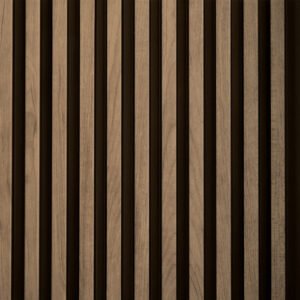 Medium Slats Polystyrene Wood Slat Walls 112 in x 9 1/2 in - (Pack of 10) / 73.5 sqft