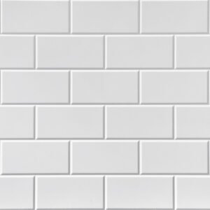 Subway Tile 4x8 Glue Up PVC 3D Wall Panels - (Pack of 3 and 5) / 96 - 160 sqft
