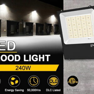240W & 300W LED Flood Light – 33600 Lumens, 5000K, IP65