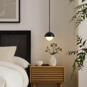 Eclipse Globe Pendant Light | Black & Brass Color Options | Hanging Light | ETL Listed | Ideal For Living Room, Bedroom, Kitchen, Dining Area, Bathroom, Or Office | Pack of 3