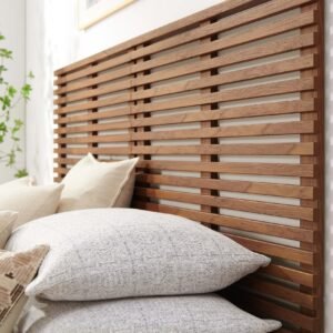 Render Wall Mount Headboard| Particleboard with Smooth Wood Grain Laminate | Twin, Queen & King Sizes | Charcoal, Oak & Walnut Color Options