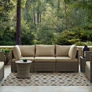 Perplex Geometric Diamond Trellis Indoor and Outdoor Area Rug | Black and Beige | 5X8 & 8X10 Size Options | Tight Low Pile Weave | Gripping Rubber Underside | 100% Soft Polypropylene | Pack Of 2