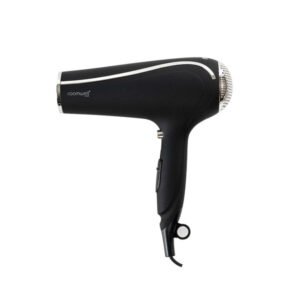 Roomwell UK 1875 Watt Hand Held Non-Foldable Hair Dryer With Bag | 2 + 1-Year Extended Warranty at No Cost | Black | Pack Of 6