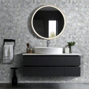 Carrara White Polished 2" Hexagon Mosaic Tile | Wall Tile & Backsplash Tile | Marble | Greenguard Gold, USGBC/LEED | 10 Pieces Per Box